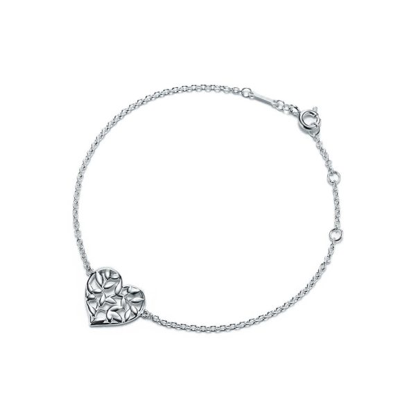 Olive Leaf Heart Bracelet