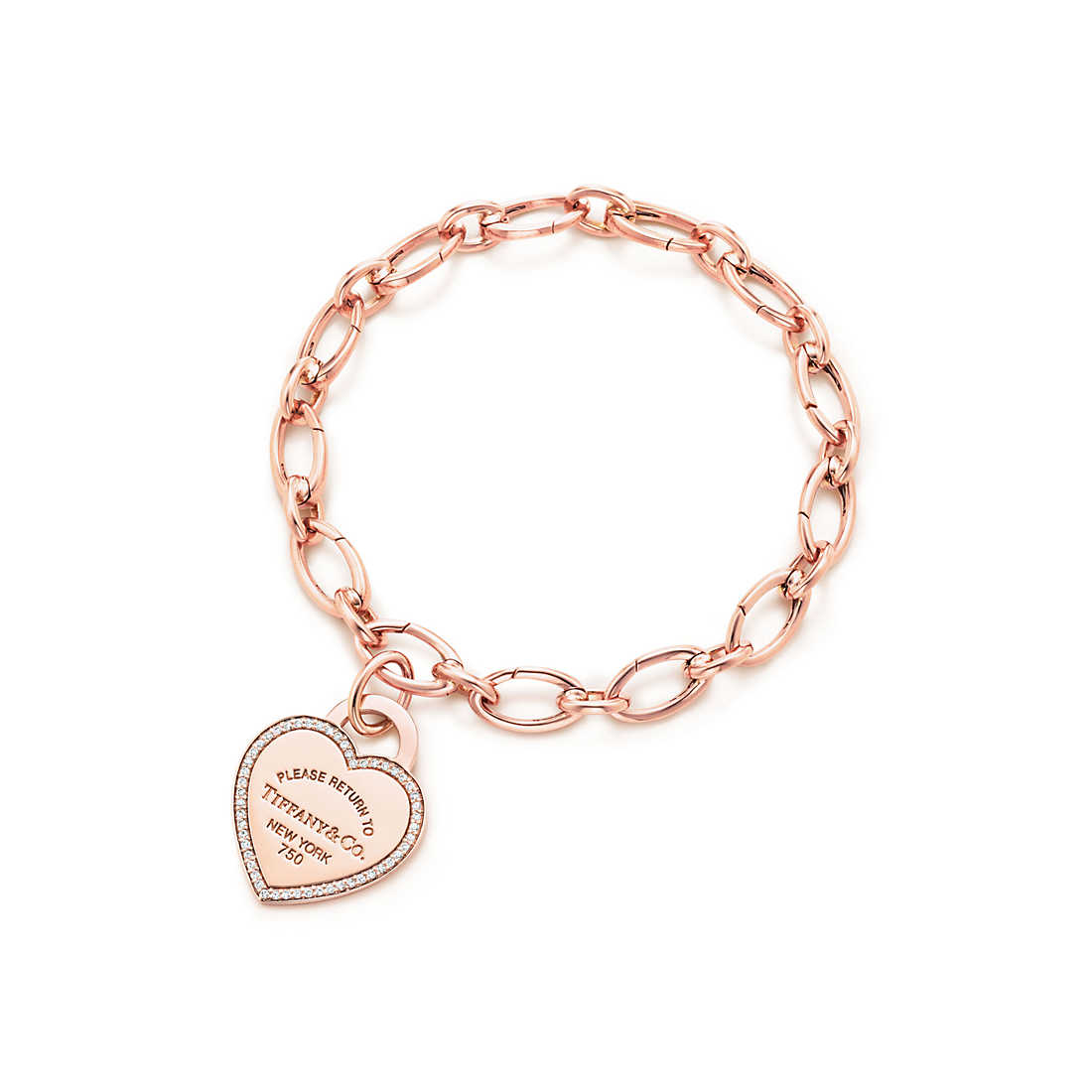 heart tag charm and bracelet