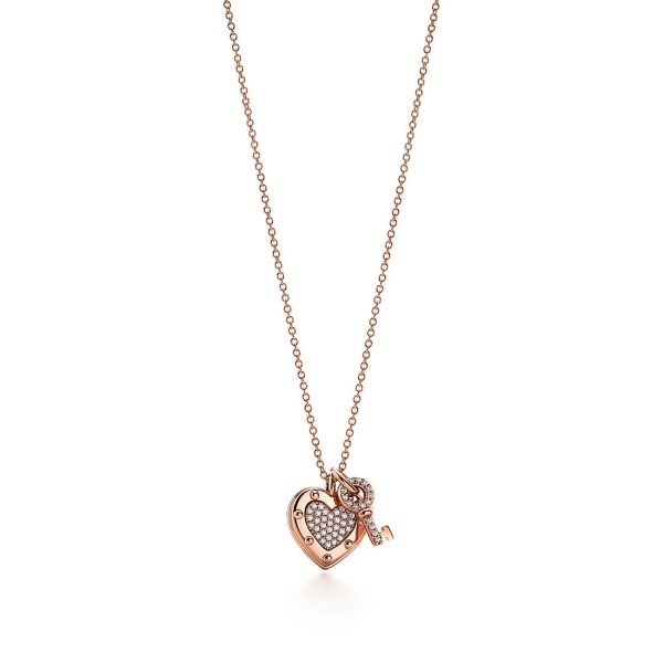 Love Heart Tag Key Pendant
