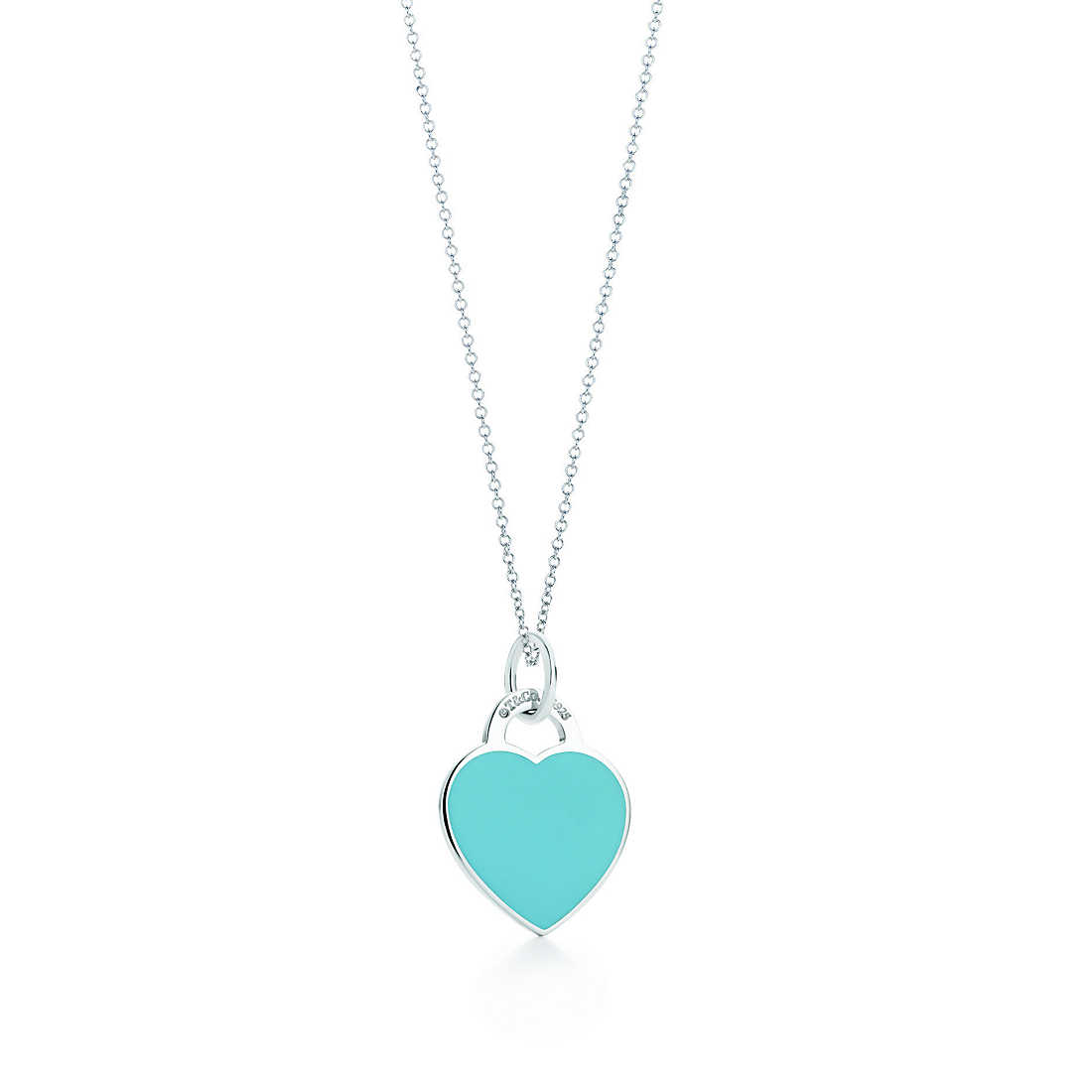 Heart tag charm and chain - Image 2