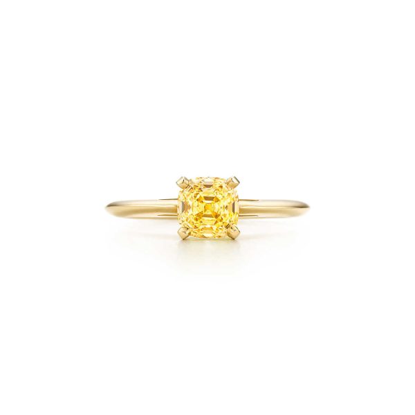 Classic Single Yellow Diamond Ring